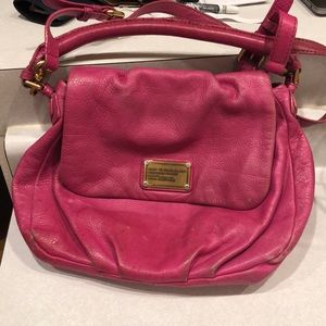 Marc by Marc Jacobs Pink Leather Crossbody Purse